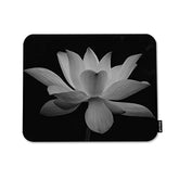 Lotus Square Mousepads Desktop Notebook Mouse Mat Blossom Black And White Lotus Flowers Mouse Pads For Working And Gaming Office Accessories Desk 9.5X7.9 Inch