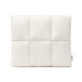 Puffy Tablet Sleeve Bag Compatible With 13 Inch Ipad Air M3 2025, Ipad Pro M4 2024 With Magic Keyboard, Quilted Puffer Puff Tablet Carrying Case, Rice