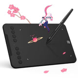 Xppen Updated Deco Mini7 V2 Drawing Tablet-16384 Levels Of Pressure Battery-Free Stylus, 7 X 4 Osu Drawing Pad, 8 Hotkeys For Digital Art, Teaching, Gaming Graphic Tablet For Chrome, Pc, Mac, Android