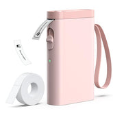 P21 Label Maker Machine With Tape, Label Printer Thermal Mini Label Makers With Built-In Cutter And Multiple Templates, Portable Printers For School, Office And Home Use (Pink)