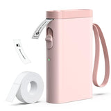 P21 Label Maker Machine With Tape, Label Printer Thermal Mini Label Makers With Built-In Cutter And Multiple Templates, Portable Printers For School, Office And Home Use (Pink)