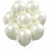 50 Pack 5 Inch Pearl White Mini Latex Balloons Biodegradable Wedding Party Decor