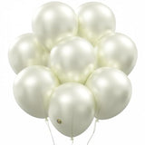 50 Pack 5 Inch Pearl White Mini Latex Balloons Biodegradable Wedding Party Decor