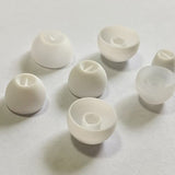 Extra Small (XS) Silicone Earbuds Tips for Small Ear Canal, 6 Pairs Universal Replacement Tips fit 4.0mm-6mm Nozzles - Comfort Fit (White)