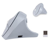 Wireless Silent Ergonomic Vertical Mouse - Dual Mode 2.4G/Bluetooth, Rechargeable Type C, Pain Relief For Office And Home Use, Compatible With Laptop & Pc (Blule)