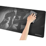 Gaming Mouse Pad And Large Desk Mat, Waterproof Speed Mousepad, Non-Stitched Edges, Transformation Pattern, Durable Mouse Mat For Office And Gaming, Fantech Strikepad Mst901, Black?35.5"*15.8"