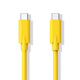 Usb C To Usb C 2.0 Cable With 100W Pd,480Mbps Data Transfer 5A Fast Charging Type C To C Cord Compatible With Smartphone, Tablet, Laptop - 6.6Ft (Yellow)