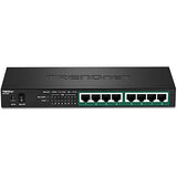 8-Port Gigabit Poe+ Switch, 65W Poe Power Budget, 16Gbps Switching Capacity, Ieee 802.1P Qos, Dscp Pass-Through Support, Fanless, Wall Mountable, Protection, Black, Tpe-Tg83