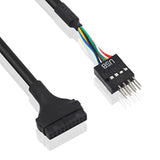 Usb 3.0 Header To Usb 2.0,Usb 3.0 To Usb 2.0 Motherboard Adapter Cable,19 Pin