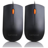 Lenovo GX30M39704 300 - Mouse - Right and Left-Handed - Wired - USB - for 320 Touch-15, 320-14, 320-17, 520-22, 520-24, 520-27, 720-18, Legion Y520-15, V110-15 Black (Pack of 2)