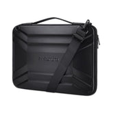 MOSISO 15-15.6 inch Hard Shell Laptop Sleeve Shoulder Bag, Waterproof Shockproof Protective Symmetrical Trapezoid EVA Computer Bag Carrying Case Compatible with MacBook Pro 16, HP, Dell Notebook,Black