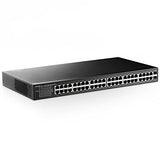 48 Port Gigabit Ethernet Switch With 2 Sfp Port, Dual Power Supply, Fanless Metal Rackmount Unmanaged Plug And Play Network Switch