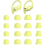Replacement Earbud Tips For Powerbeats Pro Headphones, 16 Pieces, Yellow, Small/Medium/Large/Double Flange Sizes