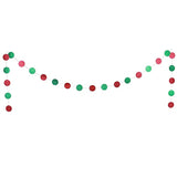 Christmas In July Banner Red Green Glitter Christmas In July Garland Photo Props Tropical Christmas Party Decorations Pre-Strung