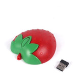 Cute Wireless Mouse, Turtle Shape Cartoon 2.4Ghz Cordless Silent Mouse With Usb Receiver Children Mice Kids Gaming Mouse For Notebook, Laptop,Pc, Desktop,Gift (Strawberry Red)