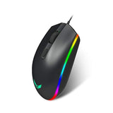 Computer Gaming Mouse 1600Dpi 3 Buttons Rgb Led Backlight Optical Ergonomic Mice