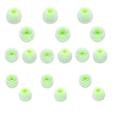 Earbuds Replacement Tips Silicone Earbud Tips Ear Gels Fit For Inner Hole From 3.8Mm - 5.1Mm Earphones 9 Pairs S/M/L Clear Green