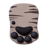 Mouse Pad Cat Paw, Ergonomic Mouse Pad, Mouse Mat With Wrist Support, Silicone Gel Mouse Pad, Cute Mouse Pad, Kawaii Mouse Pad, For Home/Office/Gaming, Mouse Mat Grey & Black