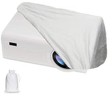 Projector Dust Cover Nylon Stretchy Outdoor Movie Video Projector Covers For Ceiling Mounted Universal Projectors Storage Bag Case Protective Covers (1Pcs-White)