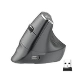 New Dual Mode Ergonomic Mouse, Rechargeable Bluetooth Vertical Ergo Mouse Wireless 5 Adjustable Dpi, Silent 2.4Ghz Optical Carpal Tunnel Mouse For Compatible With Laptop, Pc(Right Hand)
