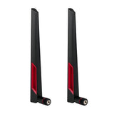 2Pcs 12Dbi Dual Band Wifi Antenna 2.4Ghz 5.8Ghz Sma Male Wi-Fi Antennas High Gain Universal For Wireless Network Card Security Ip Camera Wifi Router Hotspot Desktop Pc Repeater