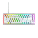 Cherry K5V2 Compact, Mechanical Gaming Keyboard In 65% Format Us Layout Hot Swappable, Cherry Mx2A Red Switches (Transparent White)