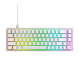 Cherry K5V2 Compact, Mechanical Gaming Keyboard In 65% Format Us Layout Hot Swappable, Cherry Mx2A Red Switches (Transparent White)