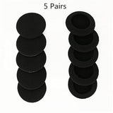 5 Pairs Shb4000Wt Earpads Replacement Foam Ear Pads Pillow Cushion Cover Cups Parts Compatible With Philips Shb4000 Shb 4000Wt Headphones (Black)