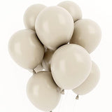 White Sand 12" Balloons (50pcs) for Baby Shower, Birthday, Wedding & Party Decor