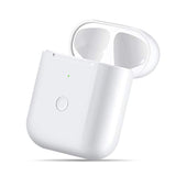 Wireless Charging Case Compatible With Airpods 1 2?Air Pods Charger Case Replacement With Bluetooth Pairing Sync Button?No Aipods (White)