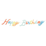 Meri Meri Personalizable Happy Birthday Banner Set (Pack of 1), 9' Birthday Party Garland Including Excess Cord