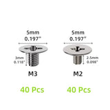 M2 And M3 Screws For M.2 Ssd,Pcie Nvme.M2 And M3 Screws For Laptop (80Pcs)