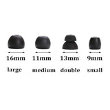 4-Pair Black Silicone Eartips Replacement for Powerbeats Pro Wireless Earbuds