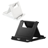 2 Pack Portable Cell Phone Stand Holder For Desk, Foldable Pocket-Sized Mount, Universal Adjustable Desktop Mobile Phone Kickstand Compatible With Iphone Ipads Kindle Android Black & White