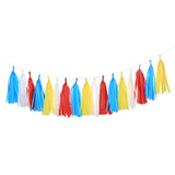 20Pcs Carnival Circus Tassels Garland Tissue Paper Tassel Banner For C