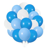 300 Pack Blue And White Balloons 100 Of Each Of The 3 Colors 12 Inch White Blue Light Blue Latex Party Balloon Bulk For Various Party Events Decorations