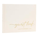 Elegant Guest Book For Wedding Reception, Beautiful Guestbook For Baby Shower And Wedding Decor, 100 Blank Pages For Sign In, Polaroid Pictures And Photos, Linen Cover (2025, Beige)