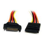 StarTech.com 12in 15 pin SATA Power Extension Cable - SATA Power Male to Femal