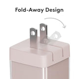 30W Usb C Charger Block, 2 Port Fast Charging Block, Foldable Gan Usb C Wall Charger, For Iphone 16/15/14/13/12 And Other Series, Ipad Pro/Air/Mini, Pixel, Galaxy (Pink)
