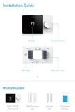 Wi-Fi Smart Thermostat Programmable - Compatible With Alexa, Google Assistant - High Rise 3 Speeds Fan Coil - Erv/Hrv On/Off - Smart Life, Tuya App - 2, Small