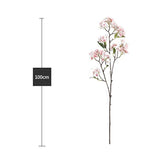 Artificial Apple Blossom, Artificial Apple Tree Branch Flower Silk Apple Blossom Arrangement, Used For Family Wedding Decoration. (Pink, 39 Inches)