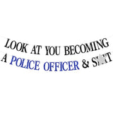 Congrats Officer Banner Future Police Officer Class of 2025 Glitter Graduation Decor