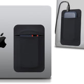 Portable Hard Drive Sleeve For Laptop, Stick On Pouch With Reusable Adhesive, For Sandisk, Samsung, Crucial, Portable External Solid State Drive Ssd Hard Drive Carrying Case Closed Pocket, Black