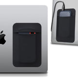 Portable Hard Drive Sleeve For Laptop, Stick On Pouch With Reusable Adhesive, For Sandisk, Samsung, Crucial, Portable External Solid State Drive Ssd Hard Drive Carrying Case Closed Pocket, Black