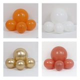 Fall Balloon Arch Kit: Orange, Brown, Gold, Maple Leaf Decor