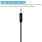 2-Pack 3Ft 3.5Mm 1/8" To Speaker Wire Trs Stereo Male Jack To Bare Wire Pigtail 3.5Mm Plug Connector Adapter Repair Audio Cable For Speaker Headphone Headset Earphone