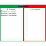 Professional Headset Earpads Replacement Headphone Ear Pads Compatible With Roccat Eio 7.1 Air/Elo 7.1 Usb/Elo X Gaming Headsets