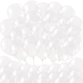 100 Pcs 5" Pastel Clear Premium Latex Balloons - Great For Kids, Adult Birthdays, Weddings, Receptions, Baby Showers, Water Fights, Or Any Celebration