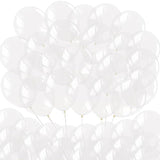 100 Pcs 5" Pastel Clear Premium Latex Balloons - Great For Kids, Adult Birthdays, Weddings, Receptions, Baby Showers, Water Fights, Or Any Celebration