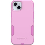 OtterBox iPhone 15 Plus and iPhone 14 Plus Commuter Series Case - Run Wildflower (Pink), Slim & Tough, Pocket-Friendly, with Port Protection